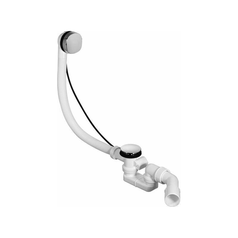 

Duravit - Juego de desagüe / rebosadero para sifón cromado QUADROVAL