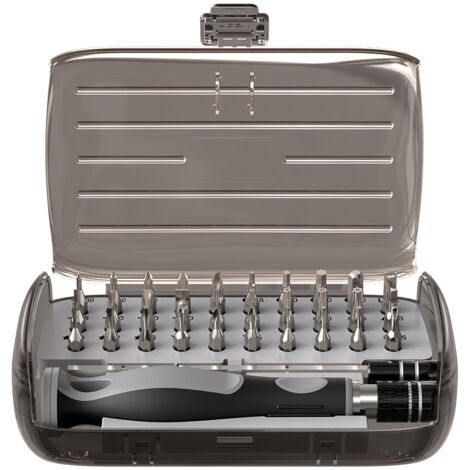 Juego de destornilladores de precisión 32 en 1: minidestornilladores magnéticos para reparación de electrónica, herramienta para PC, MacBook, iPhone, gafas, reloj y smartphone.