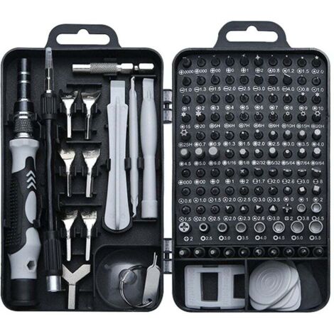 Juego de destornilladores de precisión mini 135 en 1, kit de herramientas, caja pequeña, destornilladores Torx, desmontaje de computadoras, laptops, PC, MacBook, iPhone, reparación, gafas, bricolaje, 
