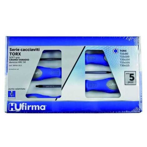 Juego de destornilladores Hu-Firma Crv Torx, 5 piezas