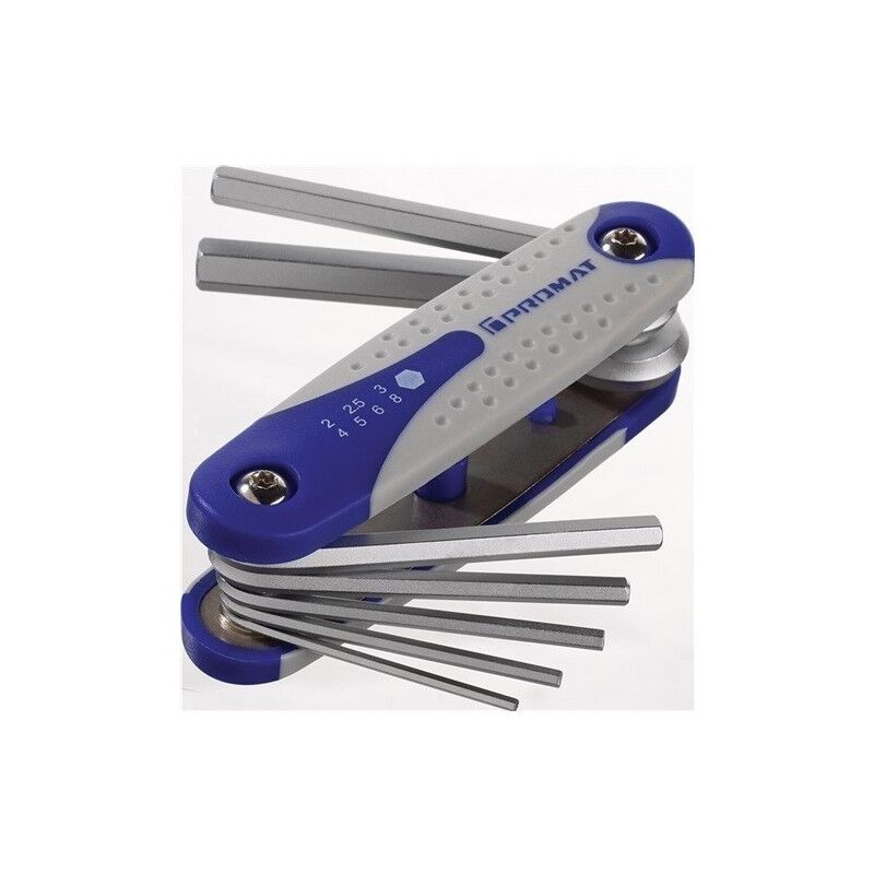 

Promat - Juego De Destornilladores 7 Uds. Soporte Plegable De Mano An