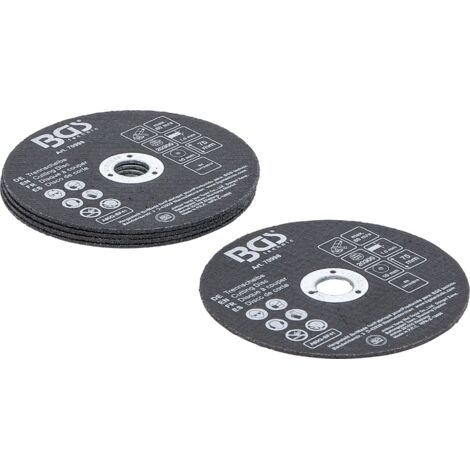 Juego de discos de corte  para acero inoxidable  Ø 75 x 1,0 x 10 mm  5 piezas