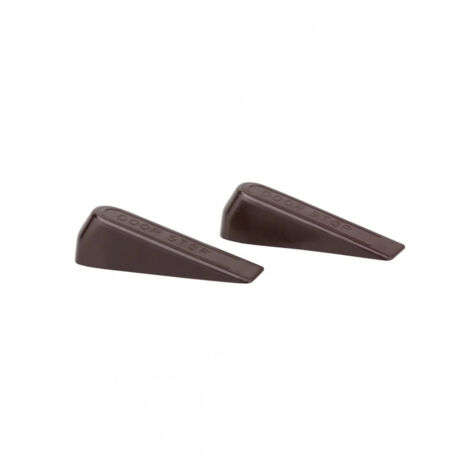 Juego de dos cuñas de puerta extraíbles, W10,1 x H0,30 cm