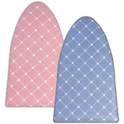 Juego de dos guantes y paños para planchar a vapor, uno rosa y otro azul. Guantes resistentes al calor para planchar a vapor, accesorios para planchar a vapor con anillos para los dedos, aptos para ro