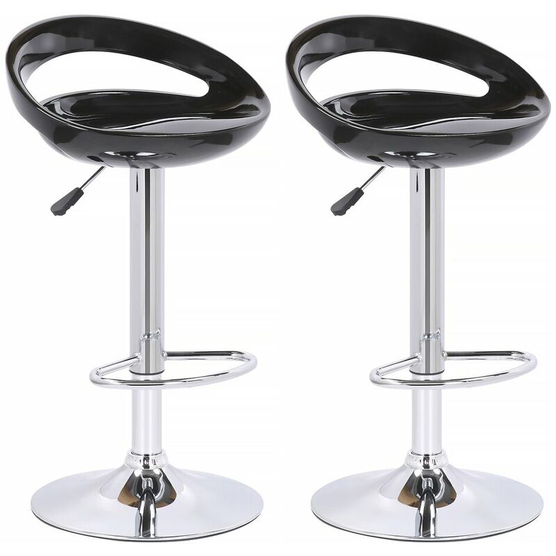 

Juego de 2 taburetes de bar Blue Lagoon - Negro