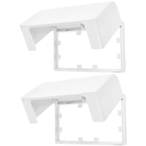 Juego de dos tapas impermeables para pared, aptas para tomas de corriente, tapas adhesivas, instalación sin taladros en cajas de pared de bajo voltaje, resistentes a salpicaduras, aptas para baños y..