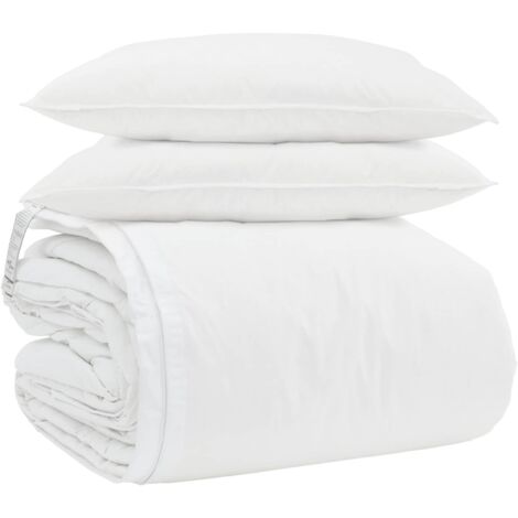 Juego de Edredón con almohada 3 pcs Pluma de pato