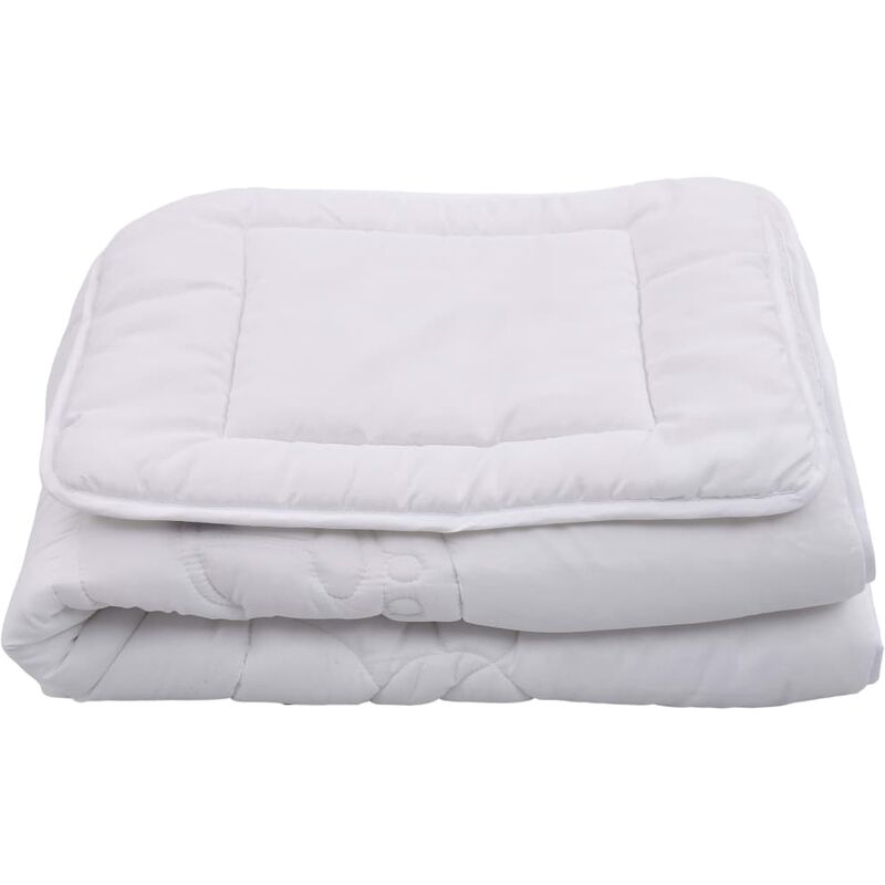 

Juego de edredon infantil 3 piezas blanco 120x150 cm/40x60 cm