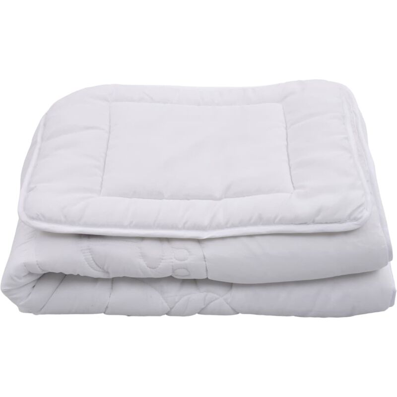 

Juego de Edredón Infantil 3 Piezas Blanco 120x150 cm - Blanco - Vidaxl