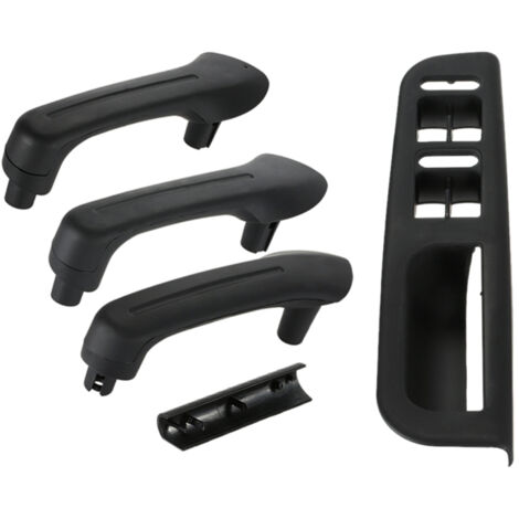 Juego de embellecedores para el panel de control del elevalunas principal + 3 manijas interiores de las puertas para VW Jetta Golf MK4 1999-2004