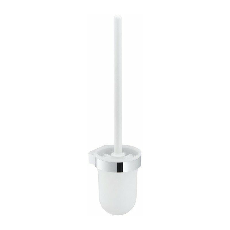 

Juego de escobillas para inodoro SMART completo con inserto de plástico opaco y KEUCO cromado / negro-gris