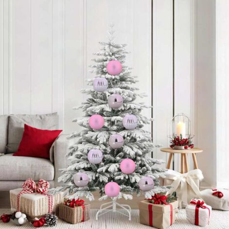 Juego de Esferas de Navidad 9 pcs Rosa