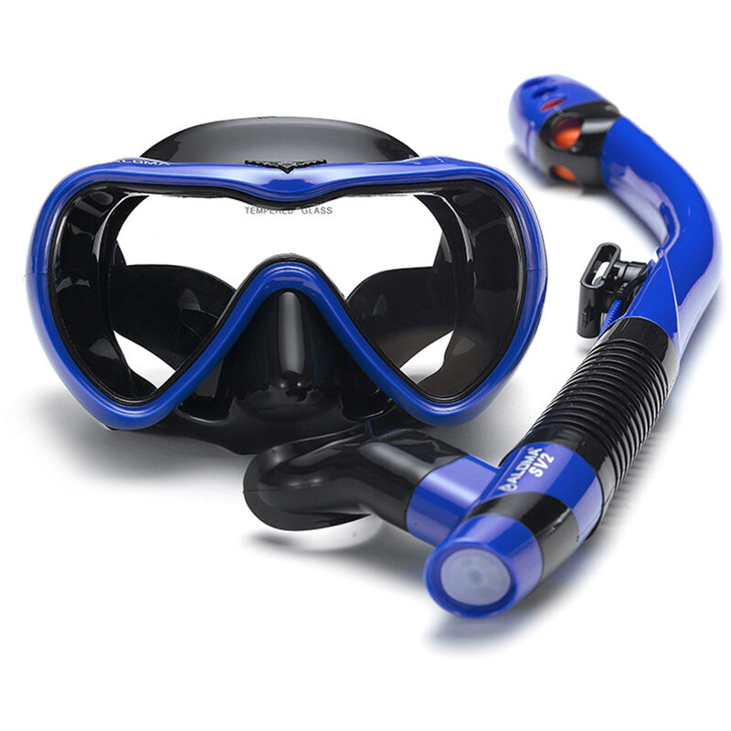 

Juego de esnorquel a prueba de fugas Gafas de esnorquel para natacion antivaho Gafas con tubo de esnorquel seco de respiracion facil para esnorquel