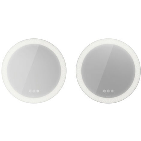 Juego de espejos Duravit Happy D.2 Plus (2 piezas) redondo con