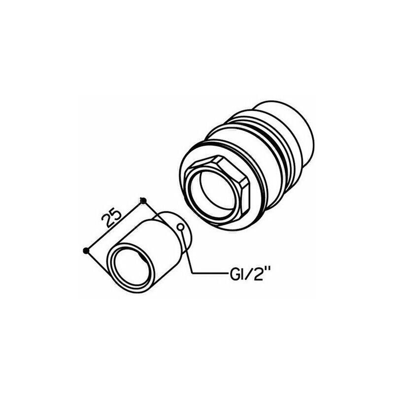 

Keuco - Juego de extensión EDITION 11 25 mm, para cuerpo básico 51116 000070