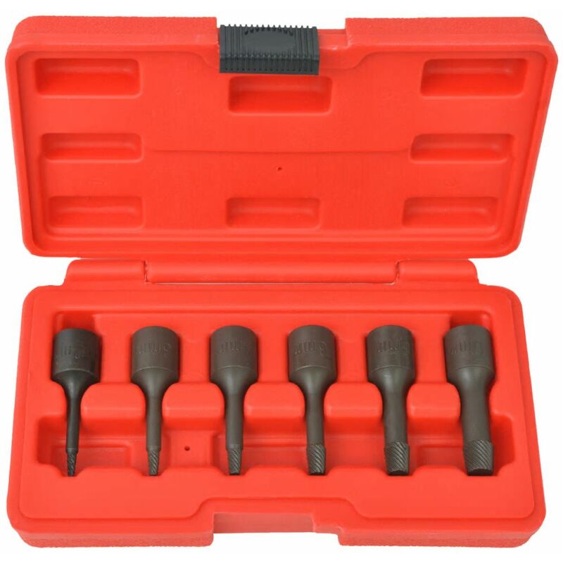 

Juego de extractores de tornillos de acero 6 piezas