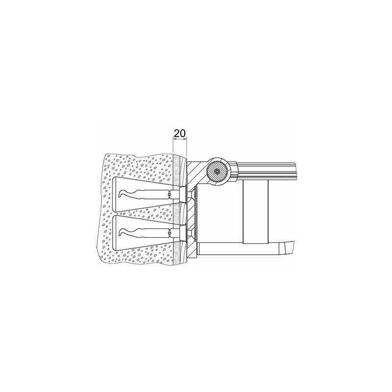 

Juego de fijación Keuco 10 Plan Care 34996, 4 tornillos para madera avellanados 10x100, - 34996000100