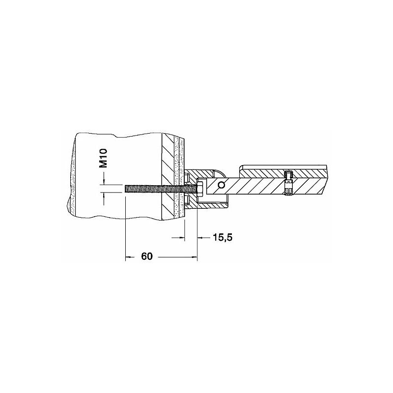 

Juego de fijación Keuco 9 Plan Care 34995, 2x tornillo de cabeza hexagonal M10x60 - 34995000200