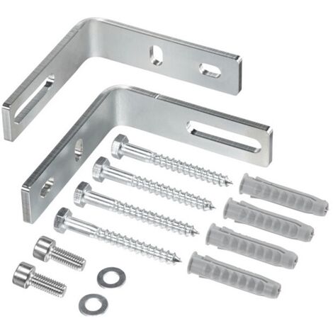 JUEGO DE FIJACIONES DE PARED PARA BLOQUE DE DISTRIBUCIÓN MODULAR (por 2)