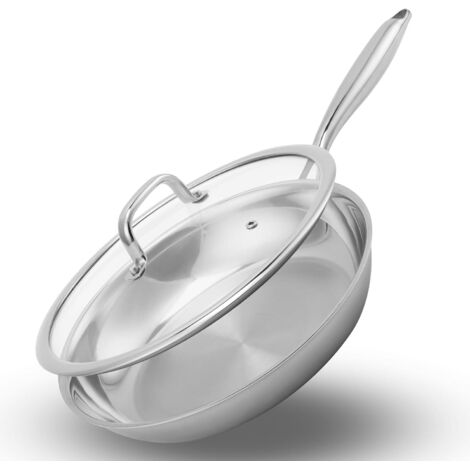 Juego de fondue de acero inoxidable, compatible con todas las placas de cocina, que permite la preparación de platos tapados, utensilios de cocina.
