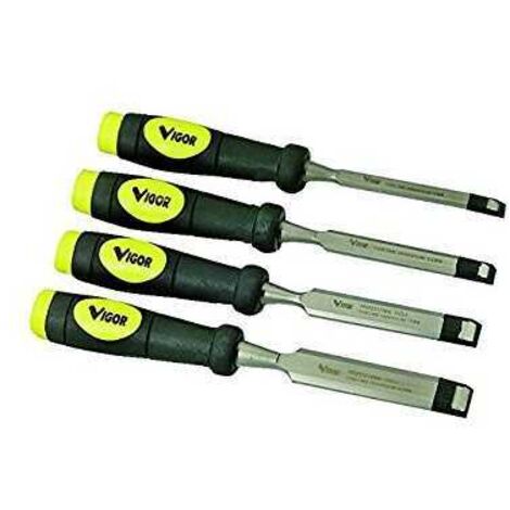 Juego de formones de carpintero Vigor Crv