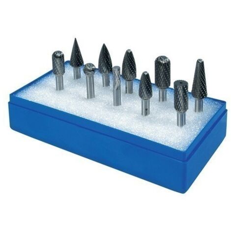 Juego De Fresas Rotativas Diam. Vastago 6 Mm 10 Uds. Metal D