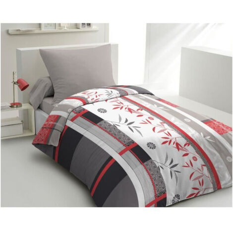 Juego de funda nórdica HOME LINGE PASSION Azul Blanco rouge 140 x 200 cm Cama de 140 2 Piezas