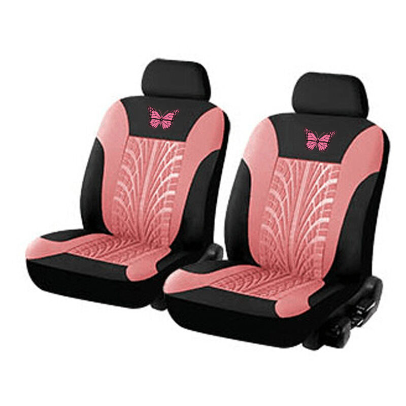 

Juego de fundas de asiento de coche en general, funda de asiento de coche con bordado de patron de mariposa universal, juego completo, accesorios