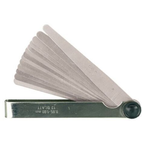 Juego de galgas de espesores calibrada 0.03 - 0,10 mm (8 láminas) LIMIT 25952003