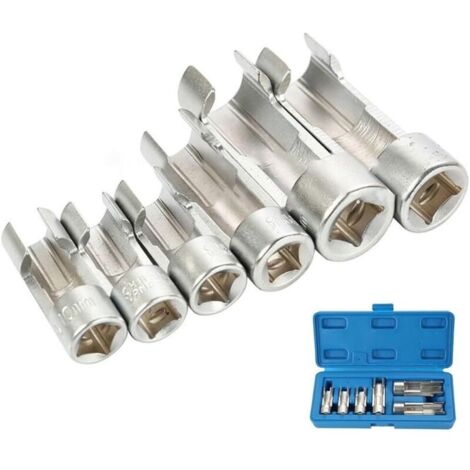 Juego de herramientas compacto de 6 piezas para la extracción rápida y sencilla de las tuberías de aceite de los automóviles.