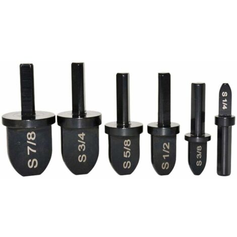 Juego de herramientas con brocas + extensión de tubo de cobre para destornillador o taladro, juego de brocas para herramienta de prensado, 6 piezas