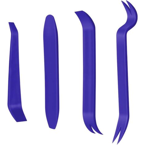 Juego de herramientas de 4 piezas para desmontar molduras de coche, herramientas de plástico duro, kit profesional de herramientas para desmontar e instalar radios de coche, salpicaderos y herramienta