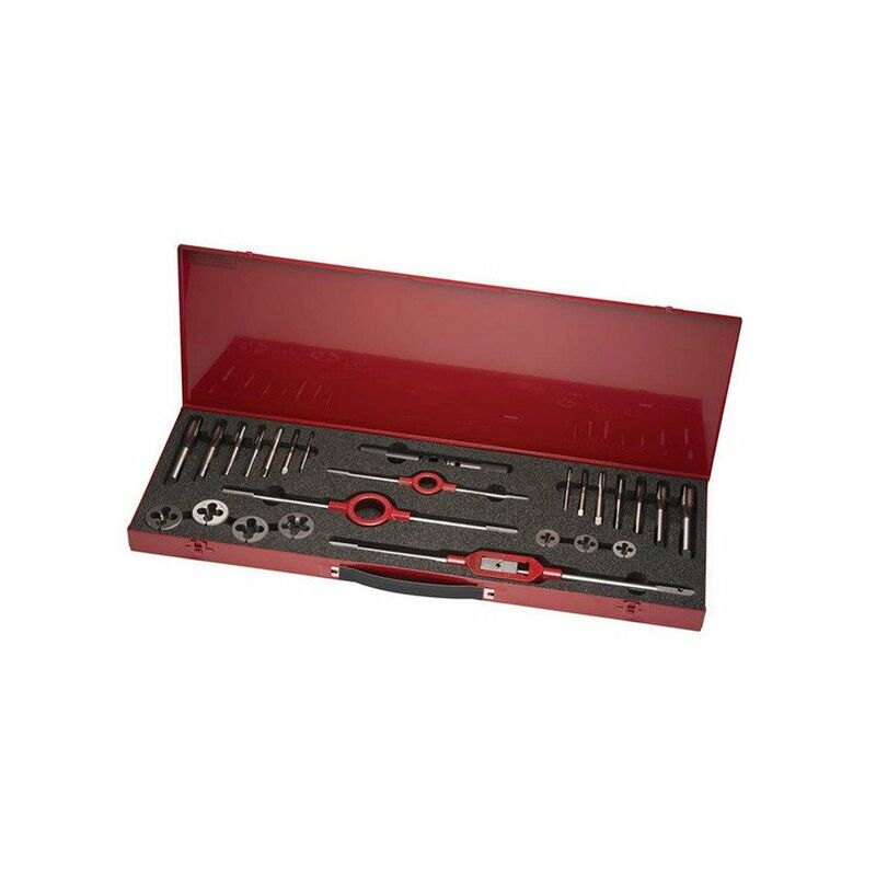 

Dormer - Juego de herramientas de corte de hilo HS-32UNC UNC 1 / 4-3 / 4 27 piezas HSS casete de metal