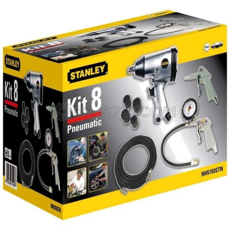 JUEGO DE HERRAMIENTAS NEUMÁTICAS STANLEY 8 piezas