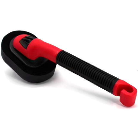 Juego de herramientas para encerar el coche de 2 piezas: esponja para pulir neumáticos, cepillo para encerar neumáticos extraíble, cepillo de limpieza y kit de detallado del coche.