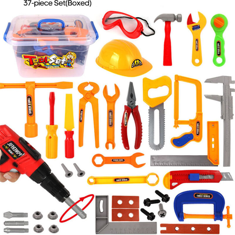 

Juego de herramientas para ninos, juguetes educativos para regalo de ninos,Juego de 37 piezas, en caja