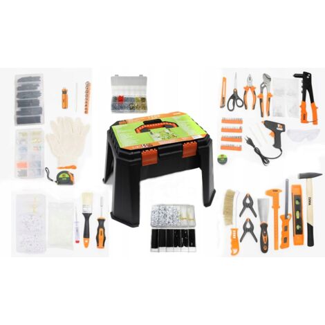 Juego de herramientas universal, caja, taburete, 1500 uds.