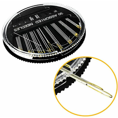 Juego de hilos de coser de 30 piezas Agujas de coser Agujas de mano surtidas