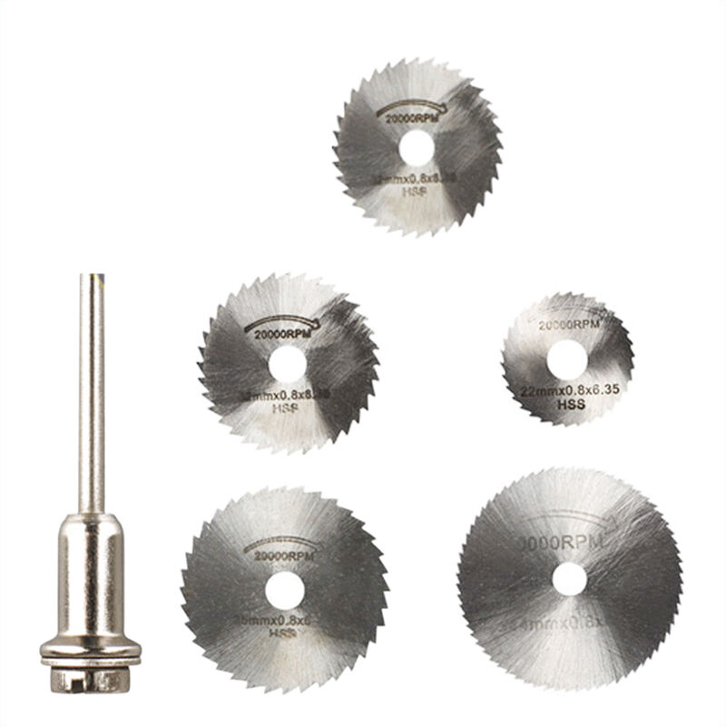 

Juego de hojas de sierra circular para herramienta rotativa Dremel Madera Plasticos Hoja de corte de PVC, 5 piezas