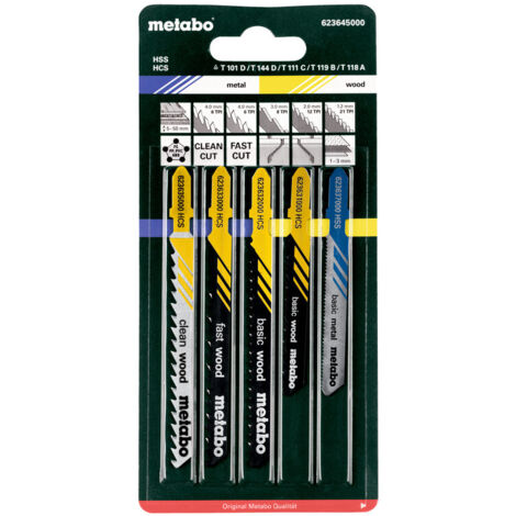 Juego de hojas de sierra de calar Metabo