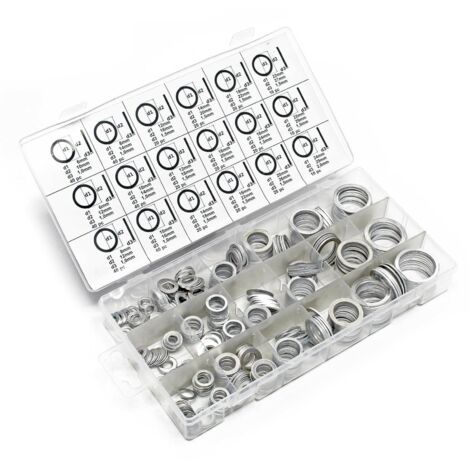 Juego de juntas tóricas de aluminio, 450 piezas, arandela de junta tórica 160002699
