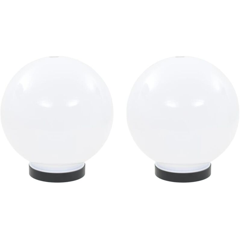 

Juego de lámparas de bola LED 2 piezas esféricas 20 cm PMMA - Blanco - Vidaxl