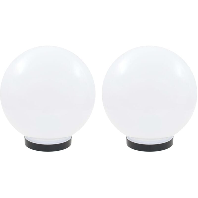 

vidaXL Juego de lámparas de bola LED 2 piezas esféricas 25 cm PMMA - Blanco