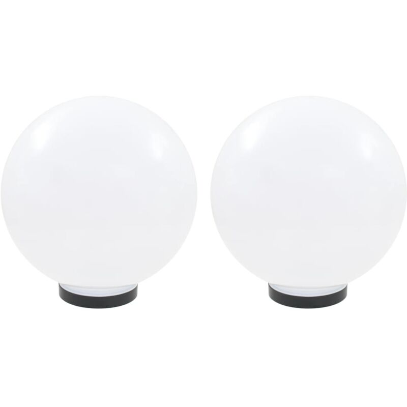 Vidaxl - Juego de lámparas de bola led 2 piezas esféricas 30 cm pmma Blanco