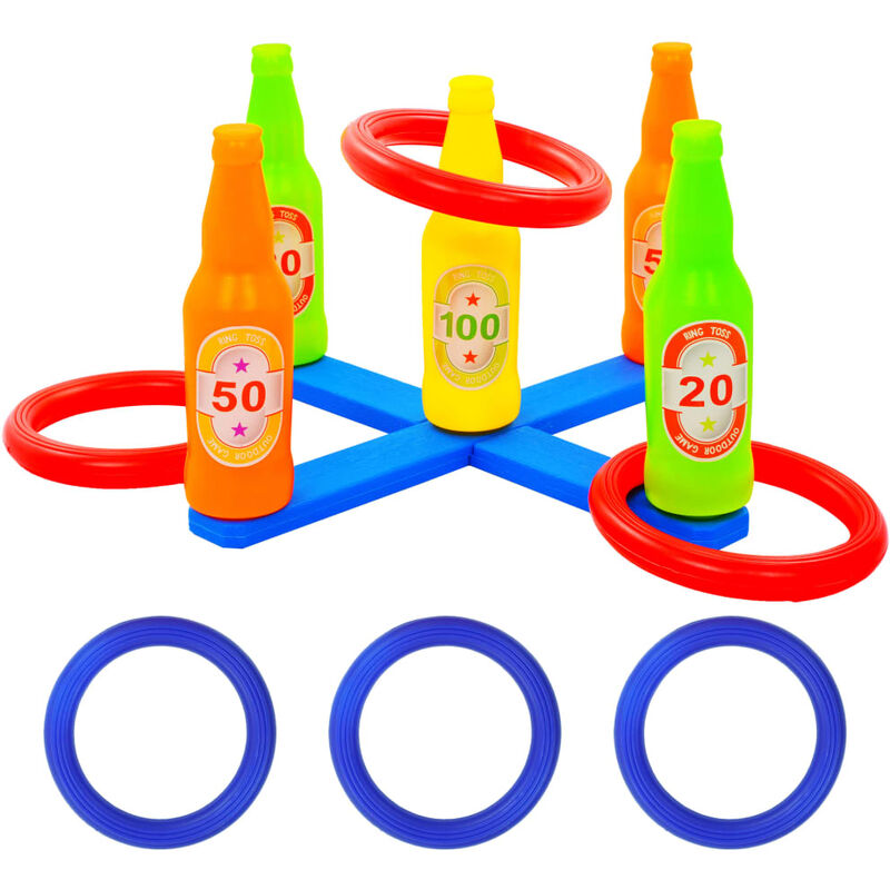 

vidaXL Juego de lanzamiento de aro para niños 42x42x23,5 cm - Multicolor