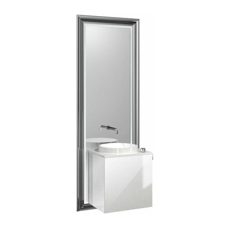 

Juego de lavabo TOUCH CLASSIC 45cm Fr mango recto blanco óptico armazón negro