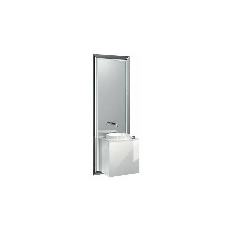 

Juego de lavabo TOUCH PURE 45cm Fr blanco óptico tirador izquierdo marco negro