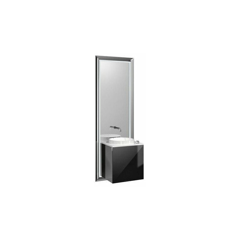 

Juego de lavabo TOUCH PURE 45cm Fr negro manija izquierda marco cromado