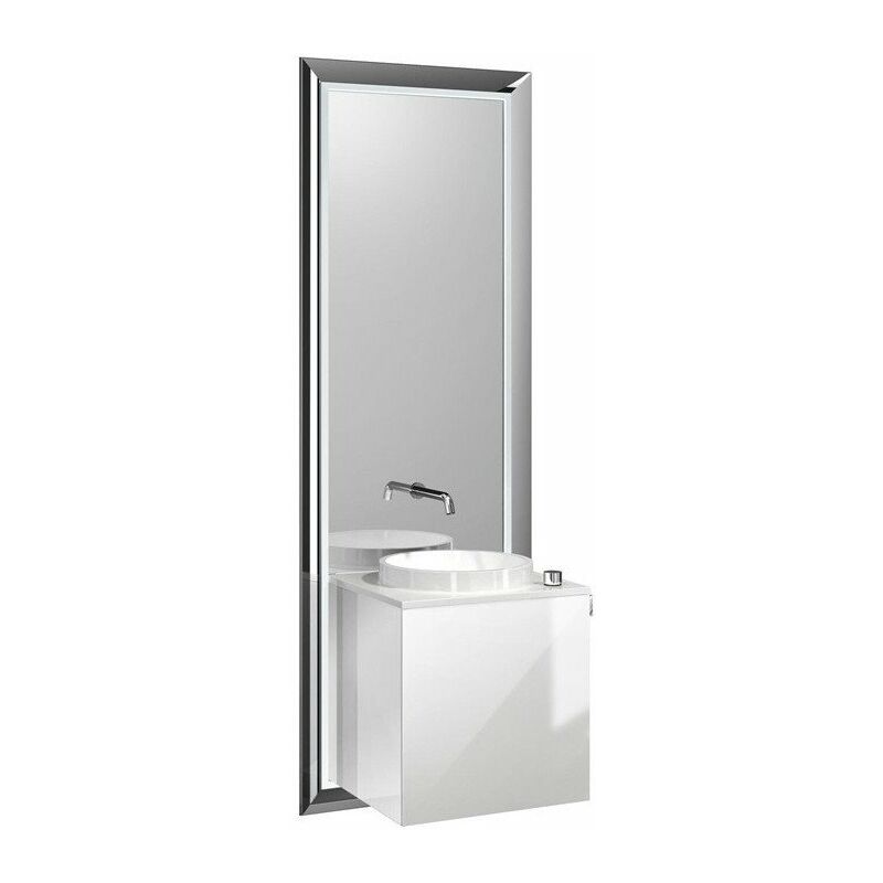 

Emco - Juego de lavabo TOUCH PURE 45cm Fr óptico blanco mango recto marco negro