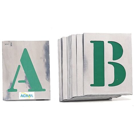 JUEGO DE LETRAS DE ROTULAR 100 mm. REF,57130D ACHA